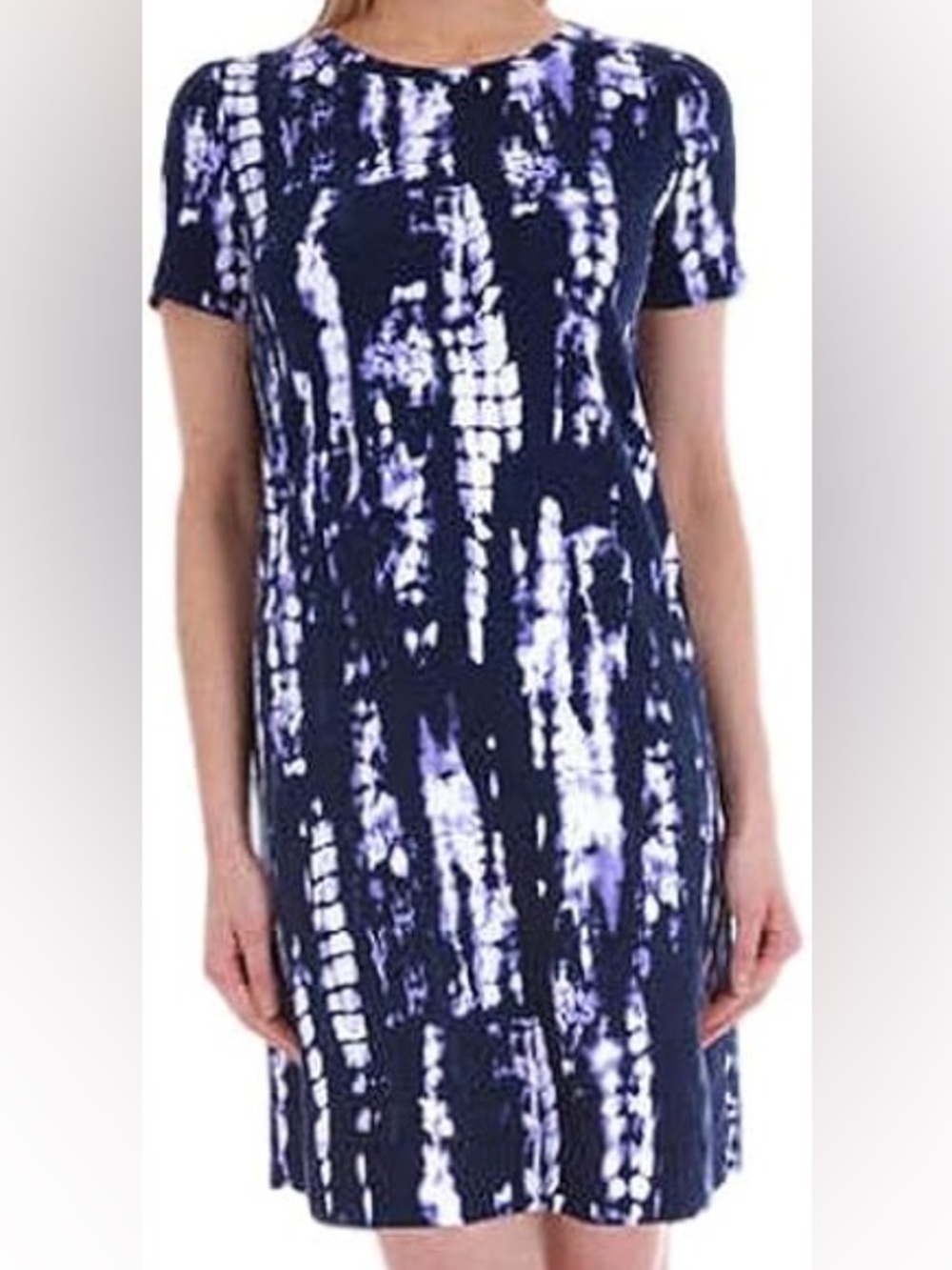 ELLEN TRACY Ladies' Pima Cotton casual Dress Tie Dye size small